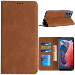 Motorola Moto G Play 2024 Wallet Premium PU Vegan Leather ID Card Money Holder with Magnetic Clo