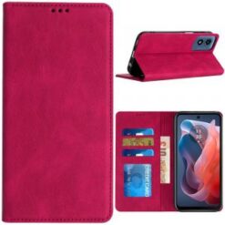 Motorola Moto G Play 2024 Wallet Premium PU Vegan Leather ID Card Money Holder with Magnetic Clo