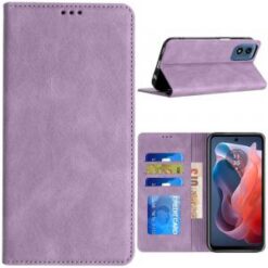 Motorola Moto G Play 2024 Wallet Premium PU Vegan Leather ID Card Money Holder with Magnetic Clo