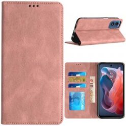Motorola Moto G Play 2024 Wallet Premium PU Vegan Leather ID Card Money Holder with Magnetic Clo
