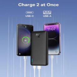 Baseus Portable Charger, 20W PD QC Power Bank Fast Charging, 10000mAh Slim Battery Pack Charger Port