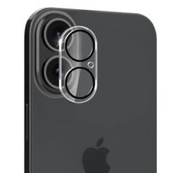 For iPhone 16 Plus 6.7 inch Camera Lens Black Edge Tempered(2.5D)
