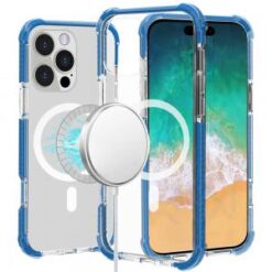 iPhone 16 Pro Max 6.9 inch Acrylic [Magnetic Circle] Tough 2.5mm Transparent ShockProof Hybrid -