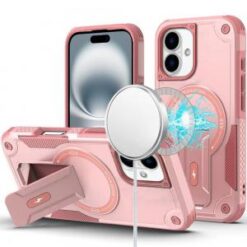iPhone 16 6.1 inch Wallet Premium PU Vegan Leather ID Card Money Holder with Magnetic Closure -