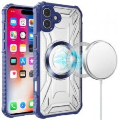 [PolyBag]  iPhone 16 6.1 inch CHIEF Oil Painted Magnetic Ring Stand Hybrid - Black