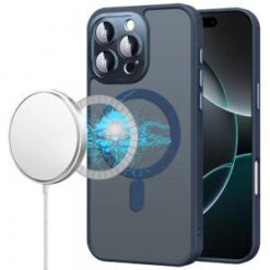 iPhone 16 Pro Max 6.9 inch Complete Protection HQ Hybrid with Metal Tempered Camera Glass - Blue