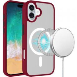 For iPhone 16 Plus 6.7 inch Core [Magnetic Circle] Core [Magnetic Circle] Colorful Buttons Thick 2mm