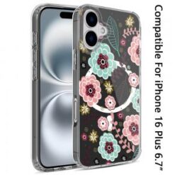 For iPhone 16 Plus 6.7 inch Thick Hybrid Design Cover Case - B