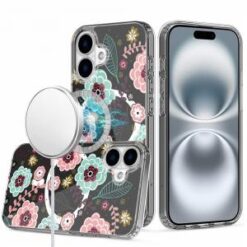 iPhone 16 6.1 inch Thick Hybrid Design Cover Case - D