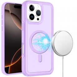 iPhone 16 Pro Max 6.9 inch Glossy Oil Premium Hybrid Case Cover - Purple