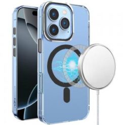 iPhone 16 Pro Max 6.9 inch Matching Clear Transparent Circle Design Case Cover - Black