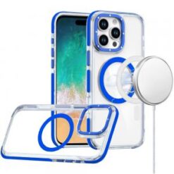 iPhone 16 Pro Max 6.9 inch Matching Color Frame Strong Magnetic Ring Circle Transparent HQ Thick