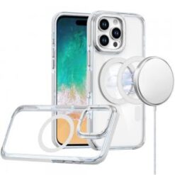 iPhone 16 Pro Max 6.9 inch Matching Color Frame Strong Magnetic Ring Circle Transparent HQ Thick