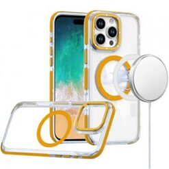 iPhone 16 Pro Max 6.9 inch Matching Color Frame Strong Magnetic Ring Circle Transparent HQ Thick