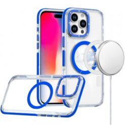 iPhone 16 Pro 6.3 inch Matching Color Frame Strong Magnetic Ring Circle Transparent HQ Thick Hyb