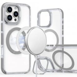 iPhone 16 Pro Max 6.9 inch MagSonic Camera Bracket Stand Magnetic Ring Circle Hybrid - Grey
