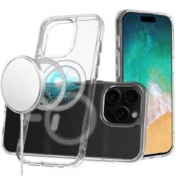 iPhone 16 Pro Max 6.9 inch Thick Transparent [Magnetic Circle] Shockproof Hybrid - Clear