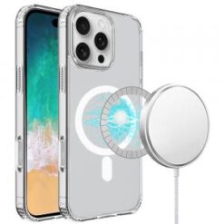 iPhone 16 Pro Max 6.9 inch TRUE Transparent [Magnetic Circle] Shockproof Hybrid - Clear