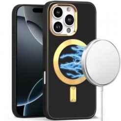 iPhone 16 Pro Max 6.9 inch Ultimate Quality PU Leather Hybrid Case Cover - Black