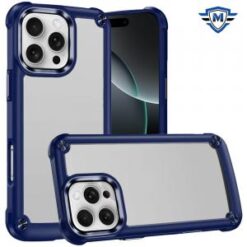 iPhone 16 Pro Max 6.9 inch METKASE Ultimate CaseX Transparent Hybrid Case with Metal Buttons And