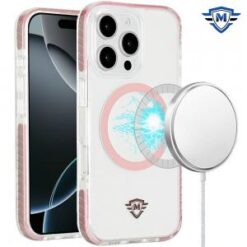 [METKASE]  iPhone 16 Pro Max 6.9 inch Magnetic 3in1 Strong Thick Space Hybrid Case - Pink