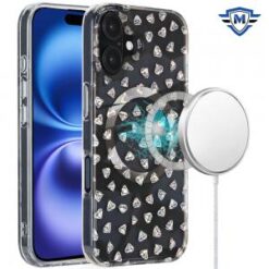 [PolyBag]  iPhone 16 6.1 inch Magnetic 3in1 Strong Thick Space Hybrid Case - Black