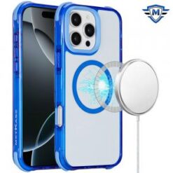 [METKASE]  iPhone 16 Pro Max 6.9 inch Magnetic 3in1 Drop-Proof Two-Tone Case - Dark Blue Two Tone