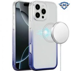 [METKASE]  iPhone 16 Pro Max 6.9 inch Magnetic Space Gradiant Case - Two Tone Blue