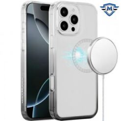 [METKASE]  iPhone 16 Pro 6.3 inch Magnetic Space Gradiant Case - Two Tone Smoke
