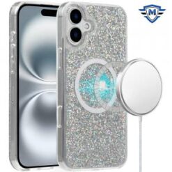 [METKASE] For iPhone 16 Plus 6.7 inch Magnetic Premium New Shockproof Hybrid - Blue