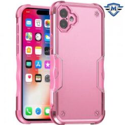 iPhone 16 6.1 inch METKASE Noble lined shockproof dual layer hybrid in Slide-Out Package - Dark