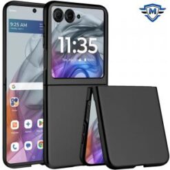 For Motorola Razr 2024 METKASE Flip Snap On Premium Matte Finish Case Cover in Slide-Out Package - B