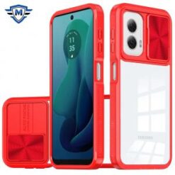 For Motorola Moto G 5G 2024 METKASE Fusion Transparent Clear Hybrid Case Cover in Premium Slide-Out