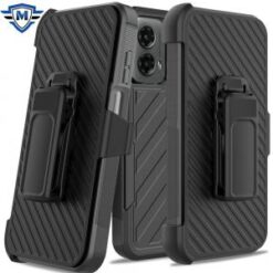 For Motorola Moto G 5G 2024 Holster Clip Noble lined shockproof dual layer hybrid in Slide-Out Packa
