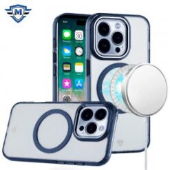 iPhone 16 Pro Max 6.9 inch METKASE Magnetic Circle Ring Transparent Premium Acrylic Case Cover w