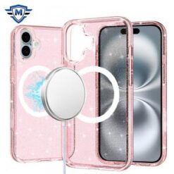 iPhone 16 6.1 inch METKASE Wallet PU Vegan Leather ID Card Money Holder with Magnetic Closure in