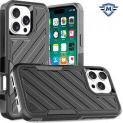 iPhone 16 Pro Max 6.9 inch METKASE Noble lined shockproof dual layer hybrid in Slide-Out Package