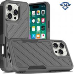 iPhone 16 Pro Max 6.9 inch METKASE Noble lined shockproof dual layer hybrid in Slide-Out Package
