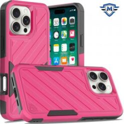 iPhone 16 Pro Max 6.9 inch METKASE Noble lined shockproof dual layer hybrid in Slide-Out Package