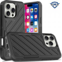 iPhone 16 Pro 6.3 inch METKASE Noble lined shockproof dual layer hybrid in Slide-Out Package - B