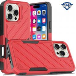 iPhone 16 Pro 6.3 inch METKASE Noble lined shockproof dual layer hybrid in Slide-Out Package - R