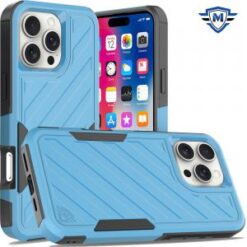 iPhone 16 Pro 6.3 inch METKASE Noble lined shockproof dual layer hybrid in Slide-Out Package - S