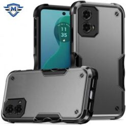 For Motorola Moto G 5G 2024 METKASE Exquisite Tough Shockproof Hybrid in Slide-Out Package - Grey/Bl