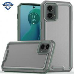 For Motorola Moto G 5G 2024 METKASE Rank Tough Strong Modern Fused Hybrid in Slide-Out Package - Gre
