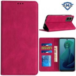 For Motorola Moto G 5G 2024 METKASE Wallet Premium PU Vegan Leather ID Card Money Holder with Magnet