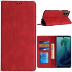 For Motorola Moto G 5G 2024 METKASE Wallet Premium PU Vegan Leather ID Card Money Holder with Magnet