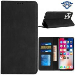 iPhone 16 Pro 6.3 inch METKASE Wallet PU Vegan Leather ID Card Money Holder with Magnetic Closur