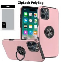 [PolyBag]  iPhone 16 Pro Max 6.9 inch CHIEF Oil Painted Magnetic Ring Stand Hybrid - Pink