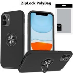 [PolyBag]  iPhone 16 6.1 inch CHIEF Oil Painted Magnetic Ring Stand Hybrid - Red