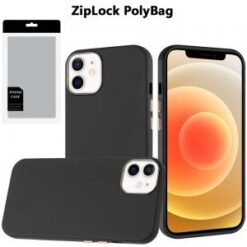 [PolyBag]  iPhone 16 Pro Max 6.9 inch Classy Slick Chromed Around Hybrid - Black